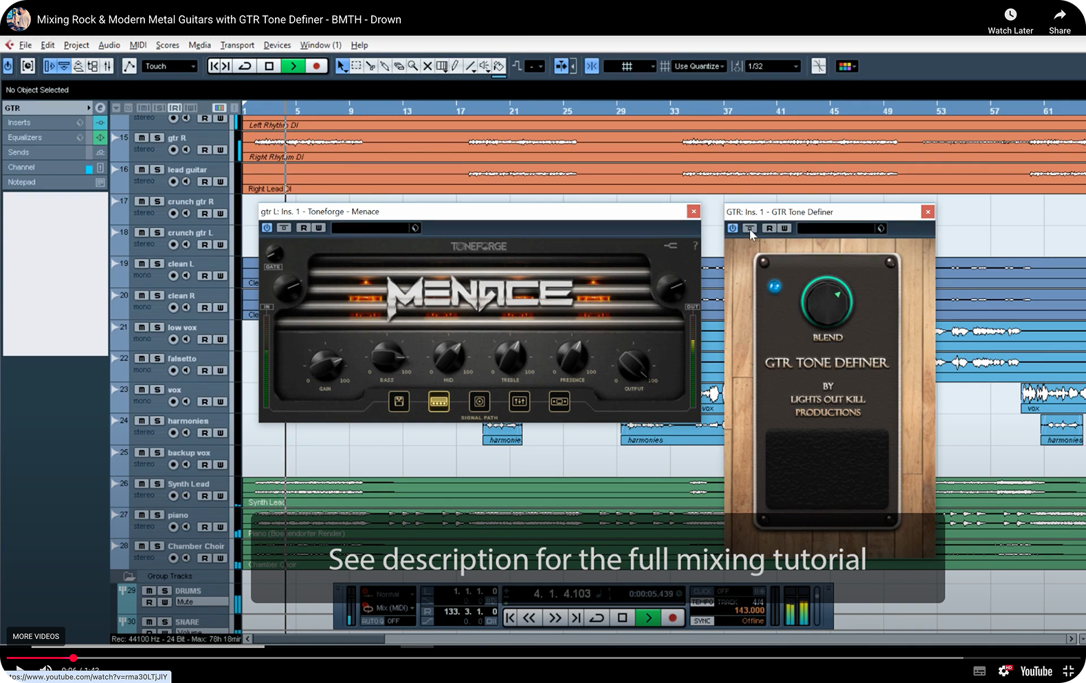 Audio plug-in to polish the sound of rock guitars